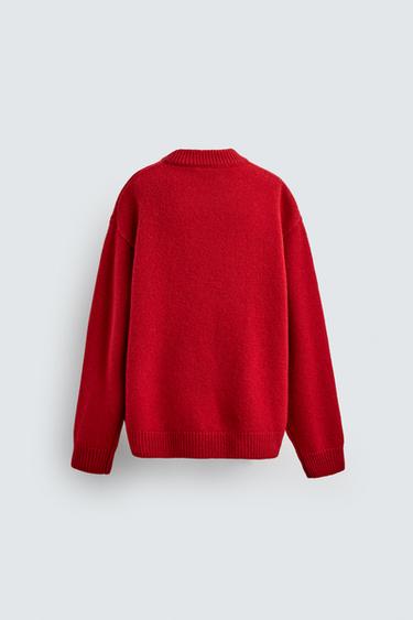 Zara MONTY WOOL JUMPER HARRY LAMBERT FOR ZARA X DISNEY - Red