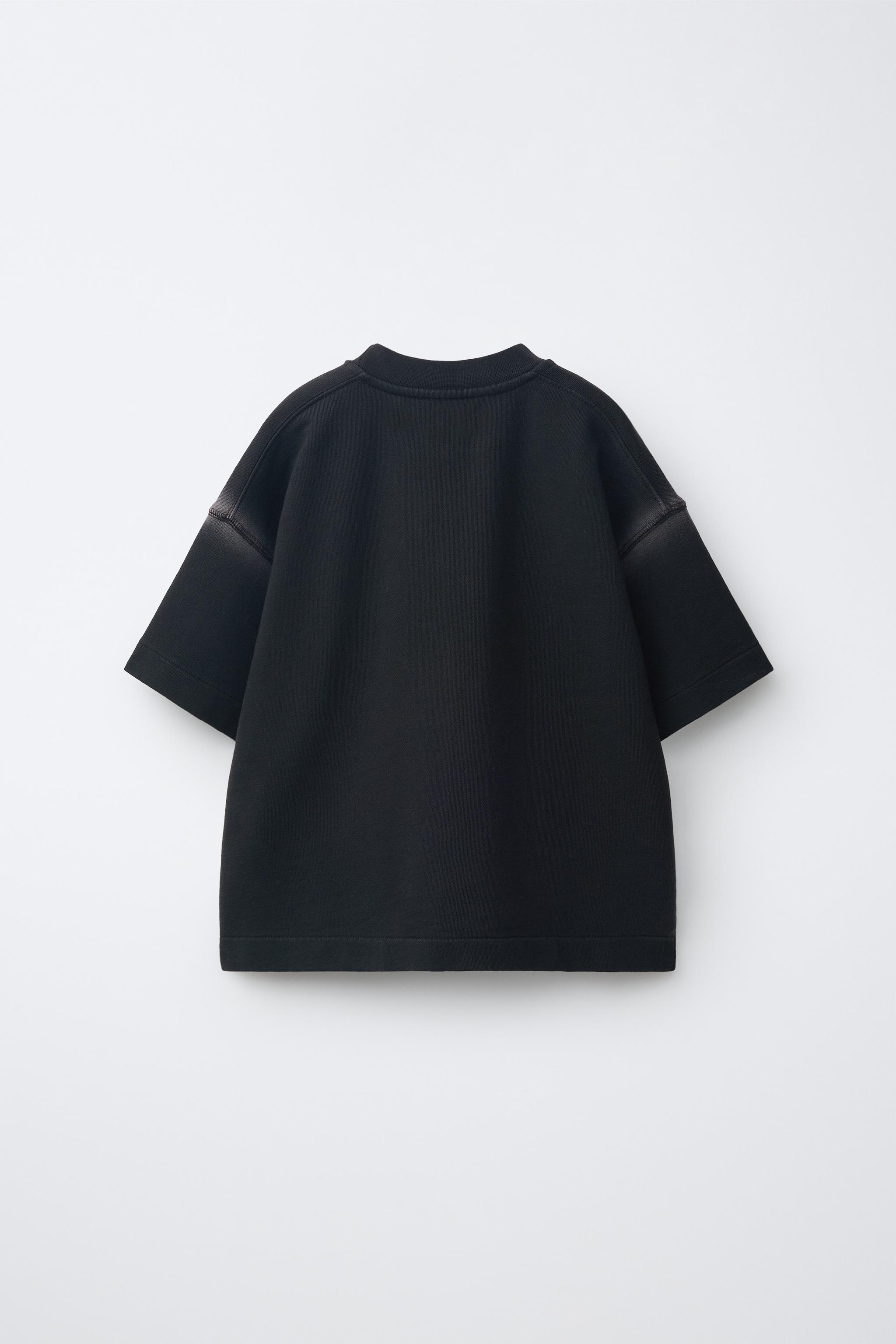 Детские футболки Zara GARMENT DYE T-SHIRT — фото 3