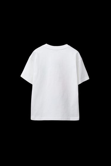 T-SHIRT MIT PRINT - Weiß von Zara
