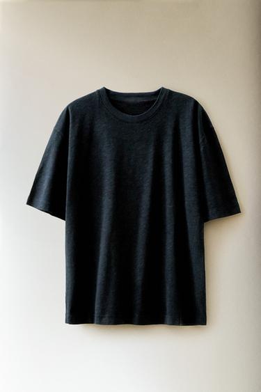 SHORT SLEEVE T-SHIRT - Blue by Zara - Image 4