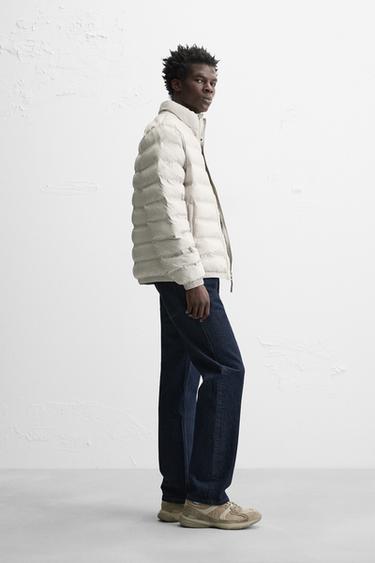 WATER-REPELLENT LIGHTWEIGHT PADDED JACKET - Stone by Zara - Image 3