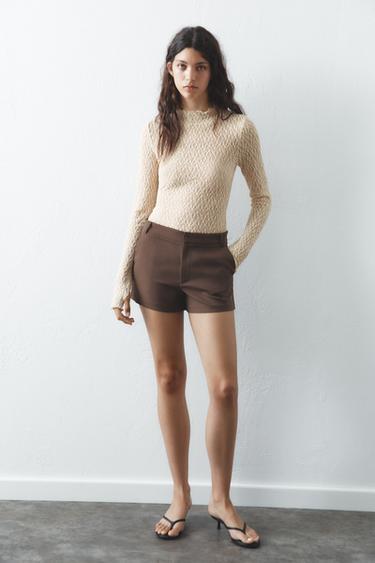 SHORTS BÁSICO - Marrón de Zara - Imagen 0