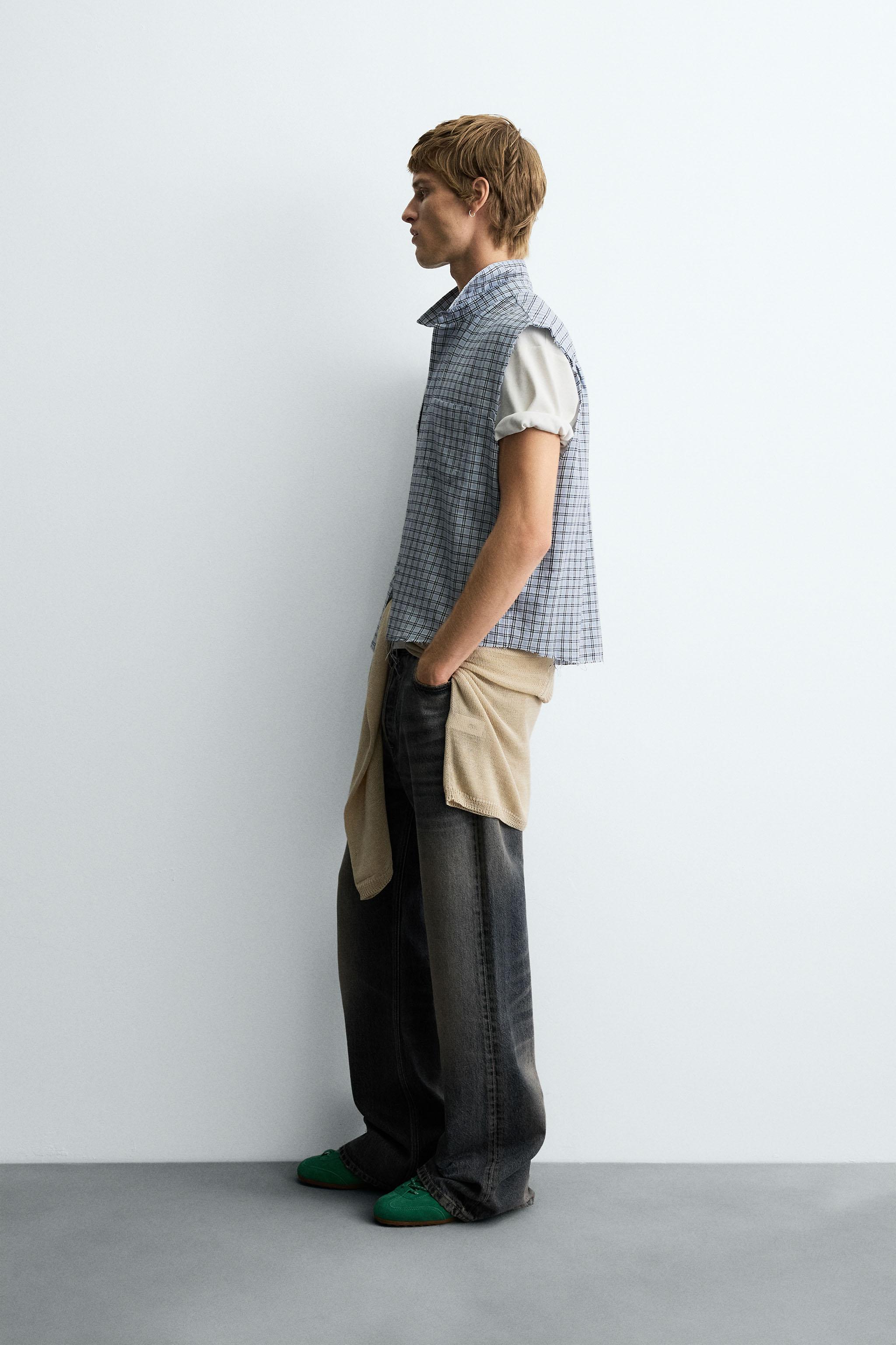 Belvet Cropped checkered shirt navy 短丈 Cropped checkered shirt – BELVET