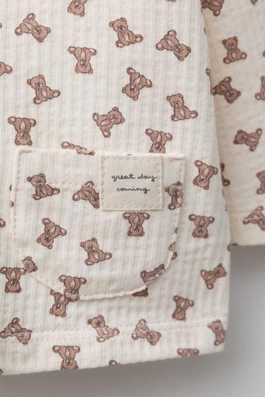 BEARS T-SHIRT - Ecru by Zara - Image 2