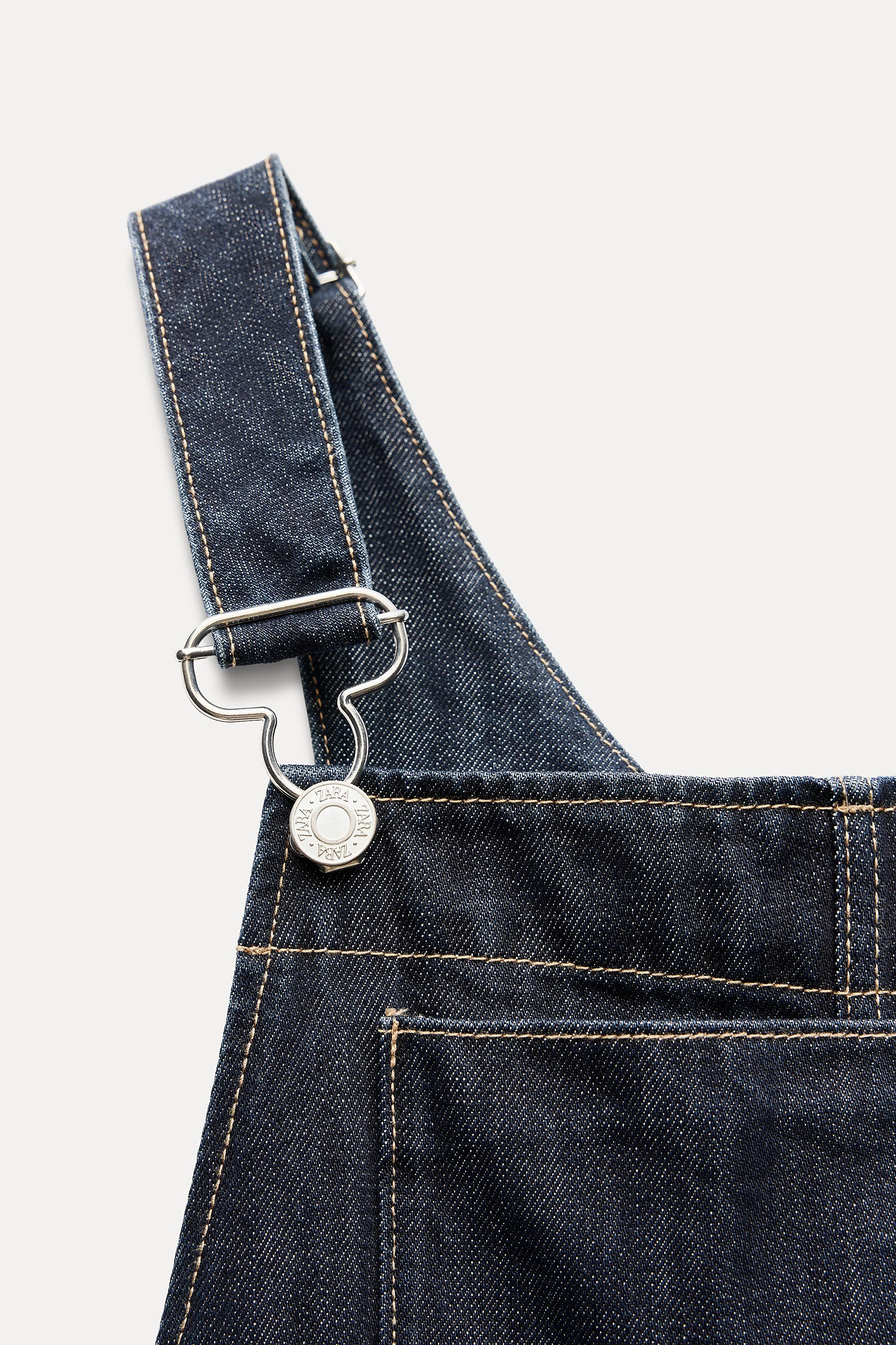 Zara baby girl INDIGO DENIM popular OVERALLS