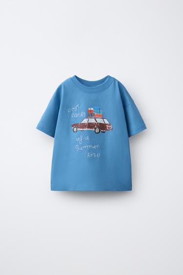 ISABELLE VANDEPLASSCHE CAR T-SHIRT © - Blue by Zara