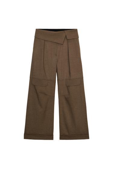 ZW COLLECTION CARGO TROUSERS - Grey by Zara