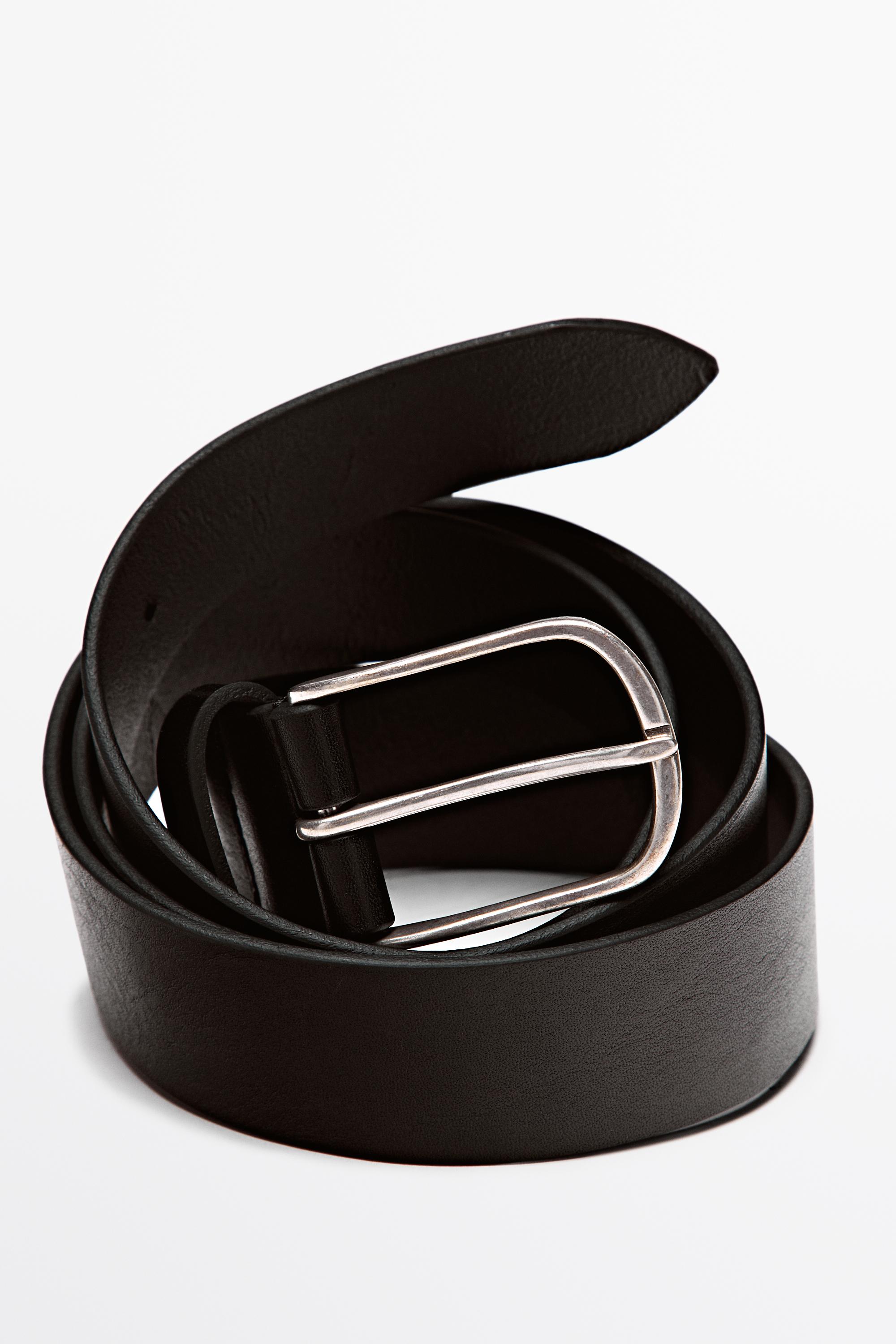 Nappa leather belt