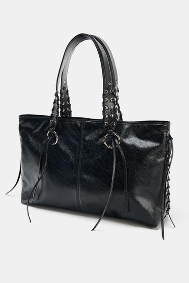 SHOPPER FRANGES - Noir de Zara - Image 3