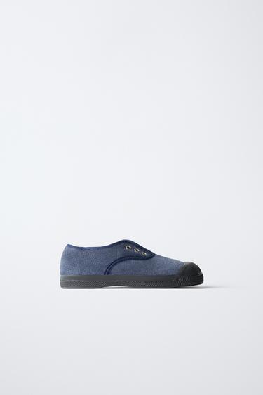 LEATHER SNEAKERS BENSIMON ® X ZARA - Blue by Zara - Image 0