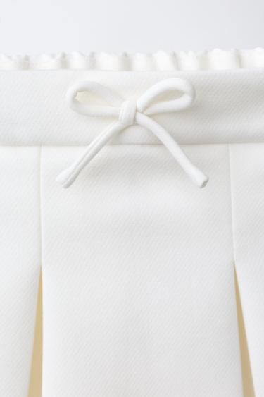 BOX PLEAT BERMUDA SKORT - Oyster-white by Zara - Image 2
