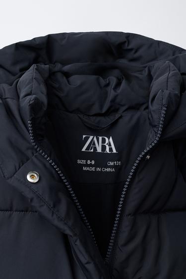 HOODED PADDED JACKET - Blue by Zara - Image 6