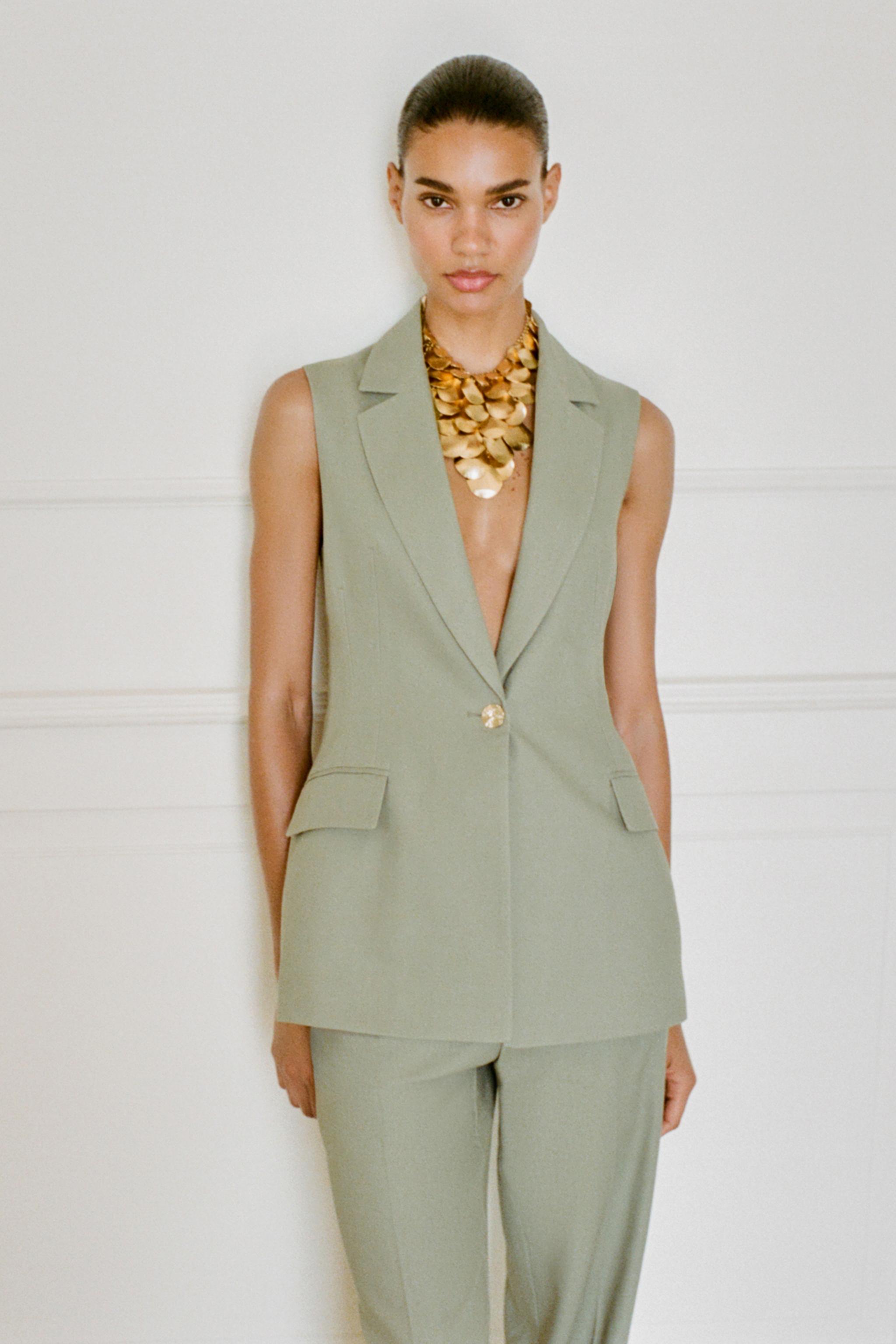 LINEN LONG VEST