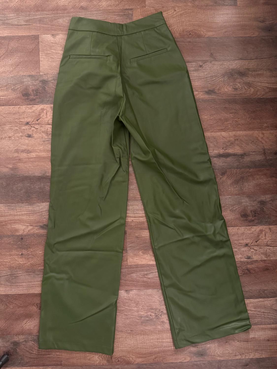 FULL LENGTH FAUX LEATHER PANTS - Image 2