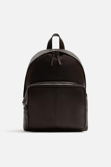 LEDERRUCKSACK - Braun von Zara