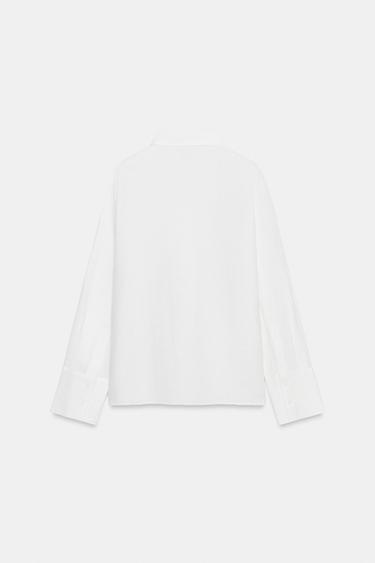 CHEMISE 100 % LIN ZW COLLECTION - Blanc de Zara - Image 5