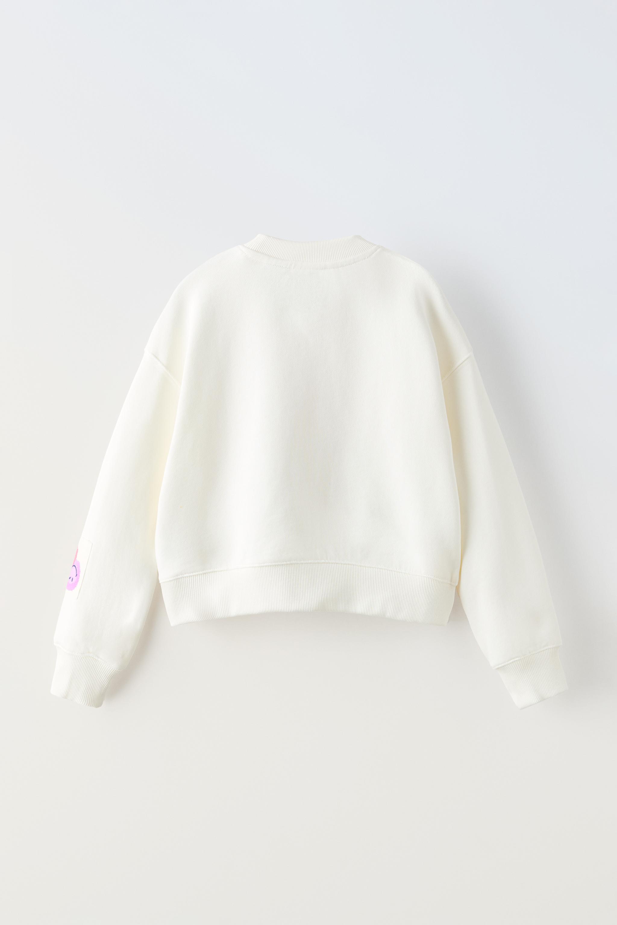 Blonde sweatshirt zara best sale