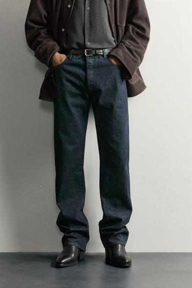 LOW-RISE SLIM STRAIGHT-FIT JEANS — Indigo 2