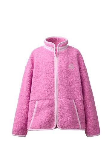 FAUX SHEARLING SKI COLLECTION JACKET - Pink by Zara