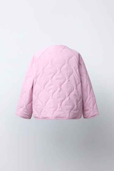 QUILTED JACKET WITH HEARTS - Pink by Zara - Image 3