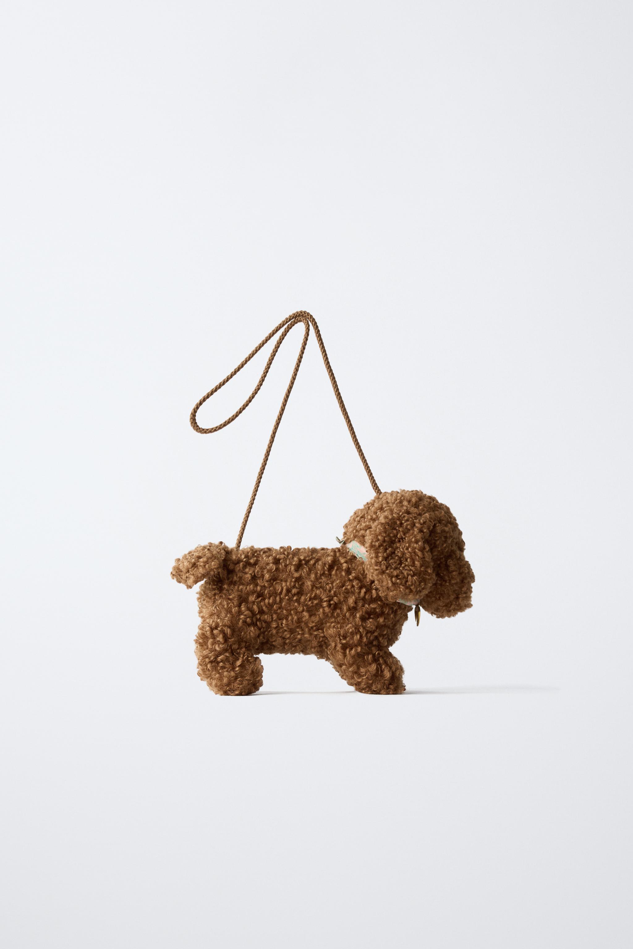 【zara】ゾウのバスケット FLEECE PUPPY BAG - Brown | ZARA United States