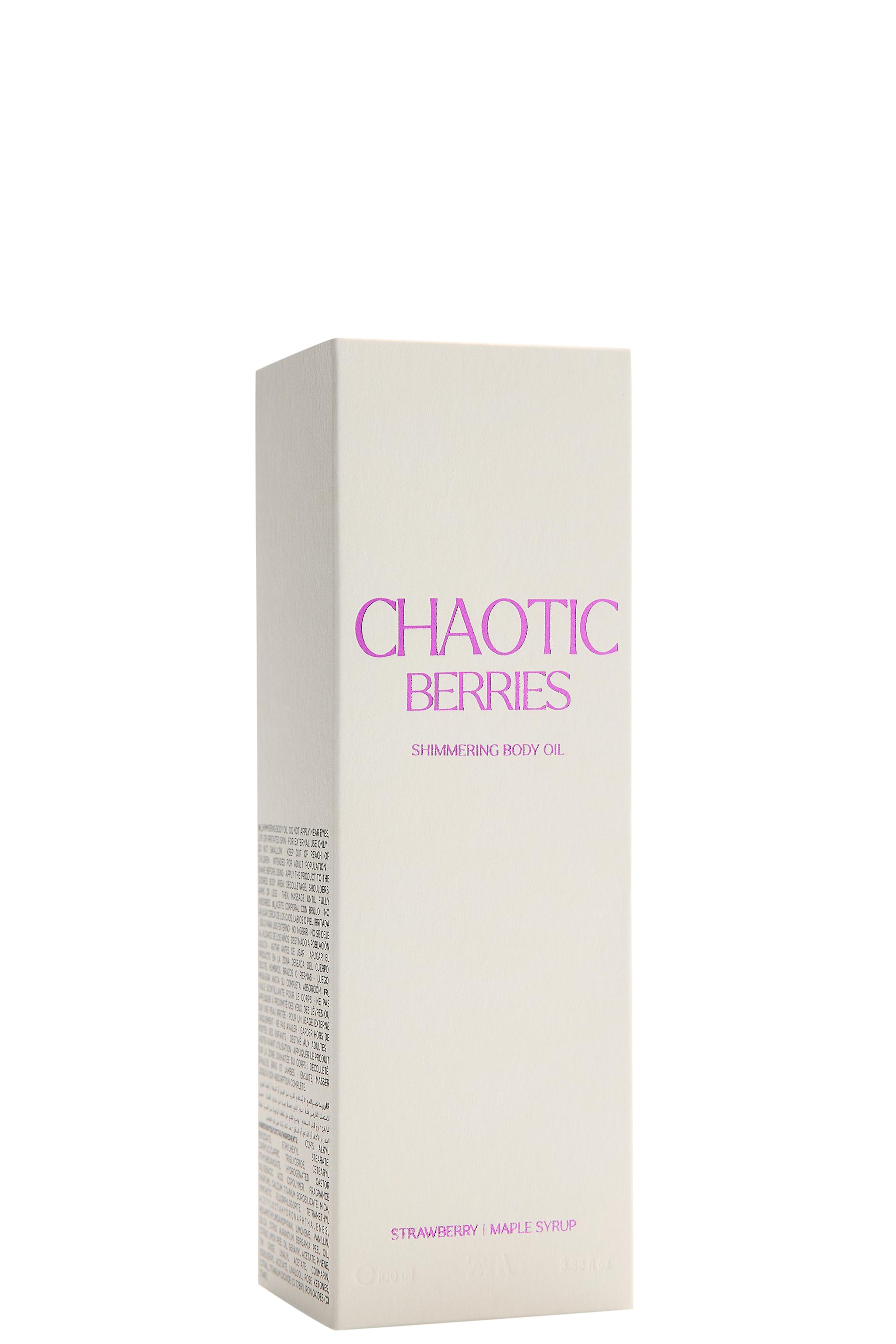 CHAOTIC BERRIES SHIMMERING BODY OIL 100 ML (3.4 FL. OZ).