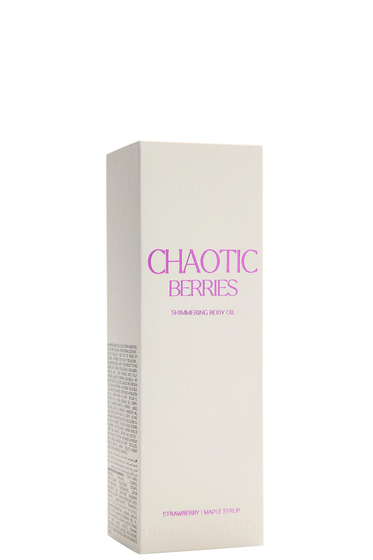 CHAOTIC BERRIES SHIMMERING BODY OIL 100 ML (3.4 FL. OZ.) — TINTED LEATHER