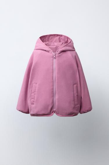 BLOUSON RÉVERSIBLE POLAIRE - Rose de Zara - Image 1