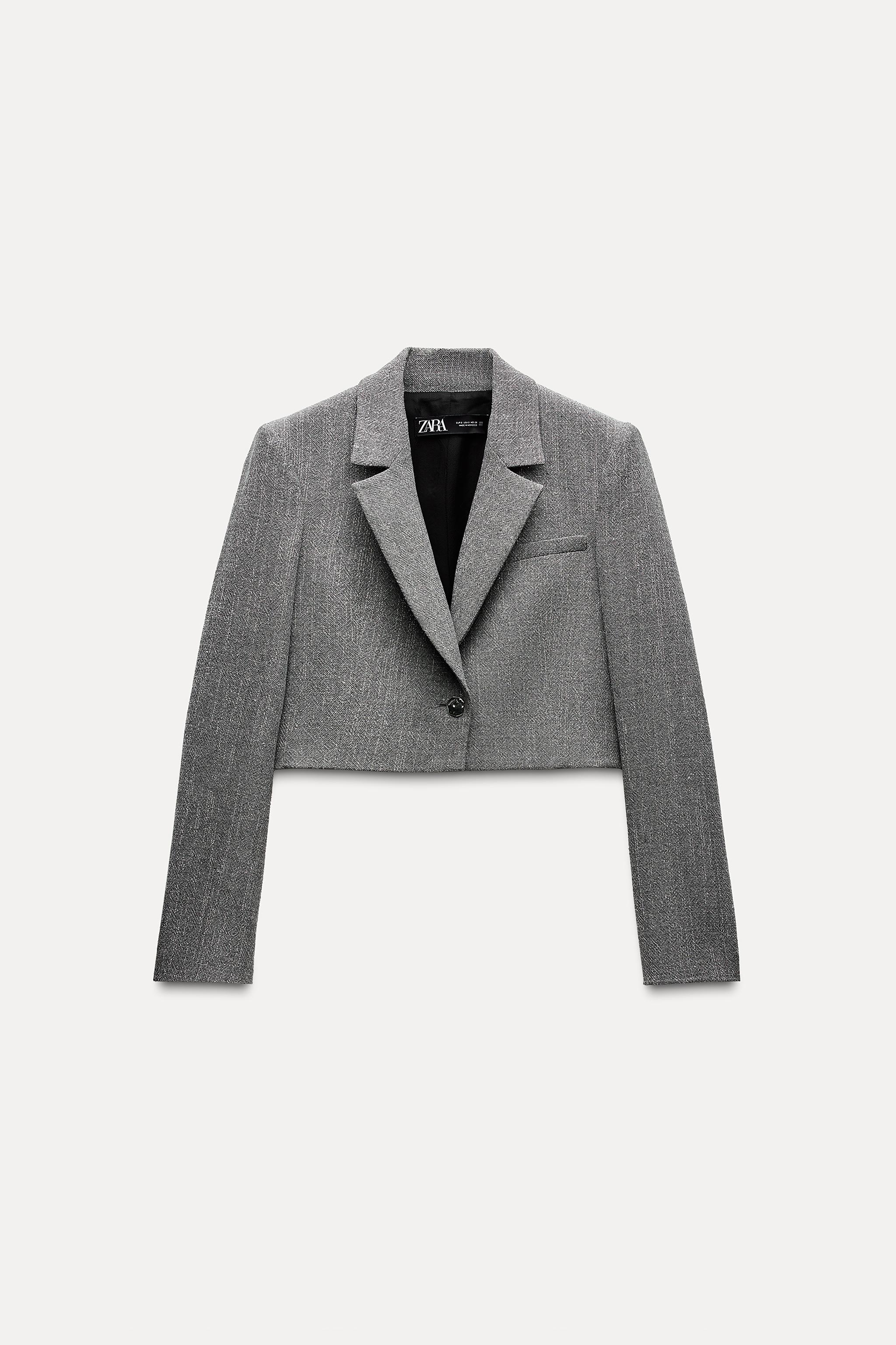 Cropped blazer zara best sale