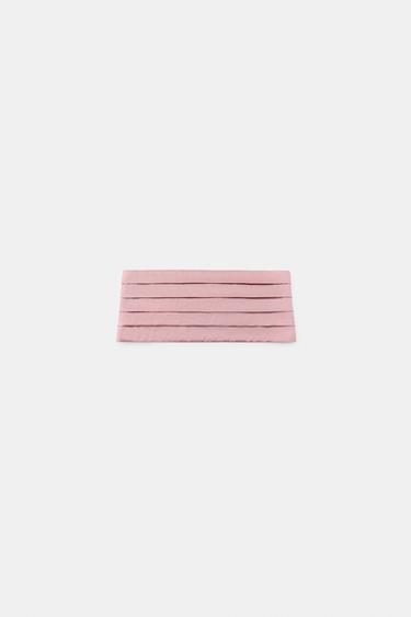 PLEATED OBI BELT - Pink by Zara