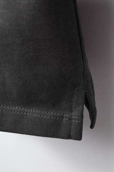 T-SHIRT BASIQUE HEAVY WEIGHT - Gris anthracite de Zara - Image 3