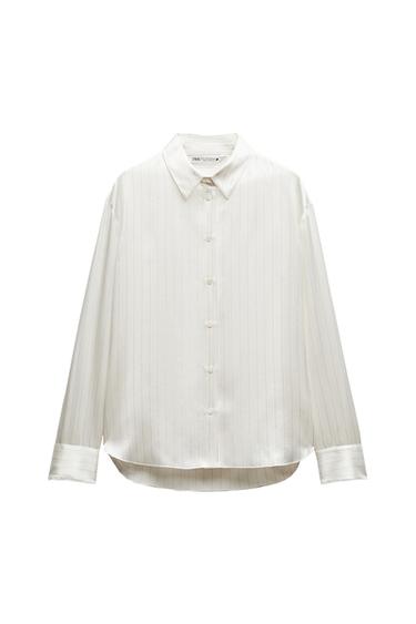 STRIPED SILK SHIRT ZW COLLECTION