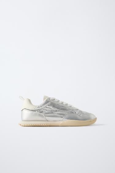 METALLIC TRAINERS - Silver by Zara - Image 0