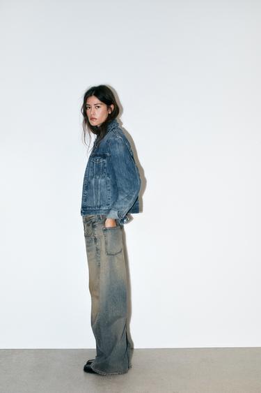 TRF LOW-RISE BAGGY JEANS - Blue by Zara - Image 3