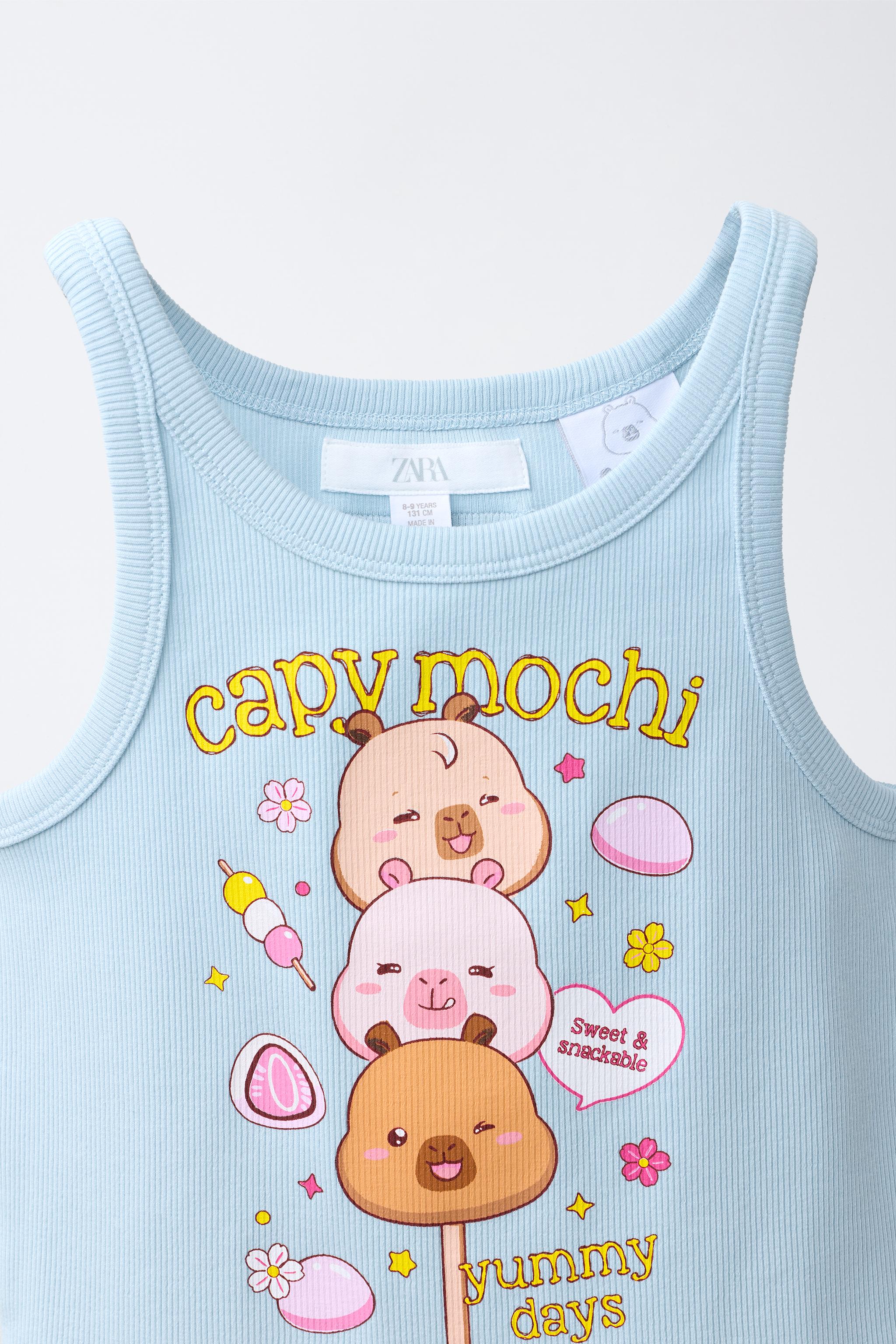 Детские топы Zara RIB CAPIBARA CAPYFUN © TANK TOP — фото 3