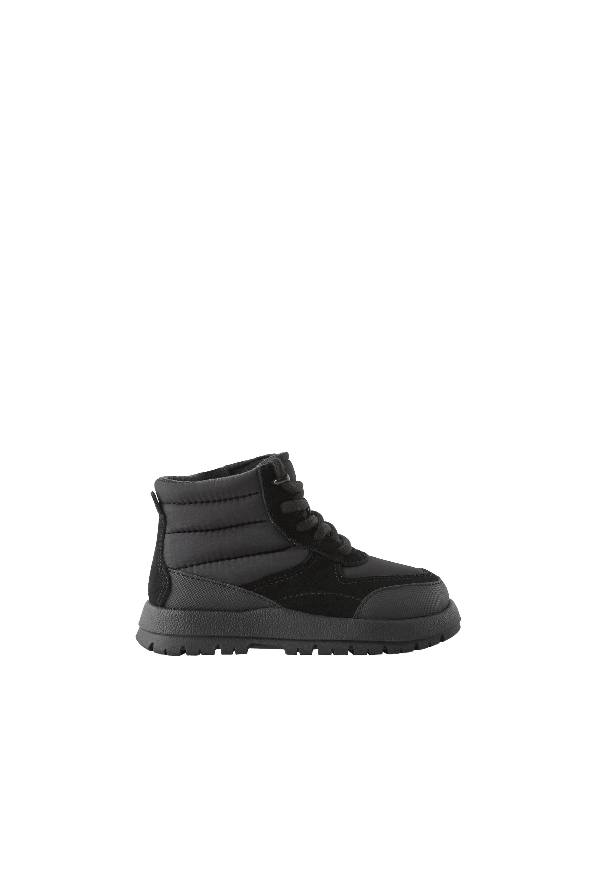 NYLON LACE-UP BOOTS - Black | ZARA India