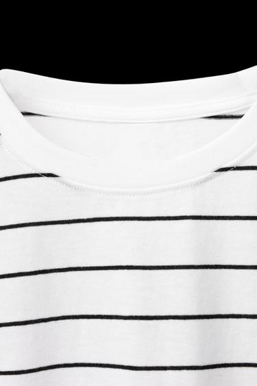 Zara STRIPED BASIC T-SHIRT - Striped