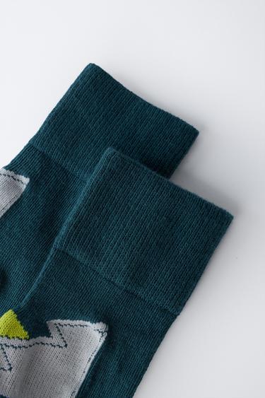 SKI COLLECTION LONG THERMAL SOCKS - Duck green by Zara - Image 3