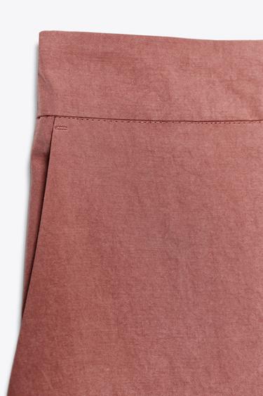 PANTALON DROIT TAILLE ÉLASTIQUE - MARSALA de Zara - Image 7