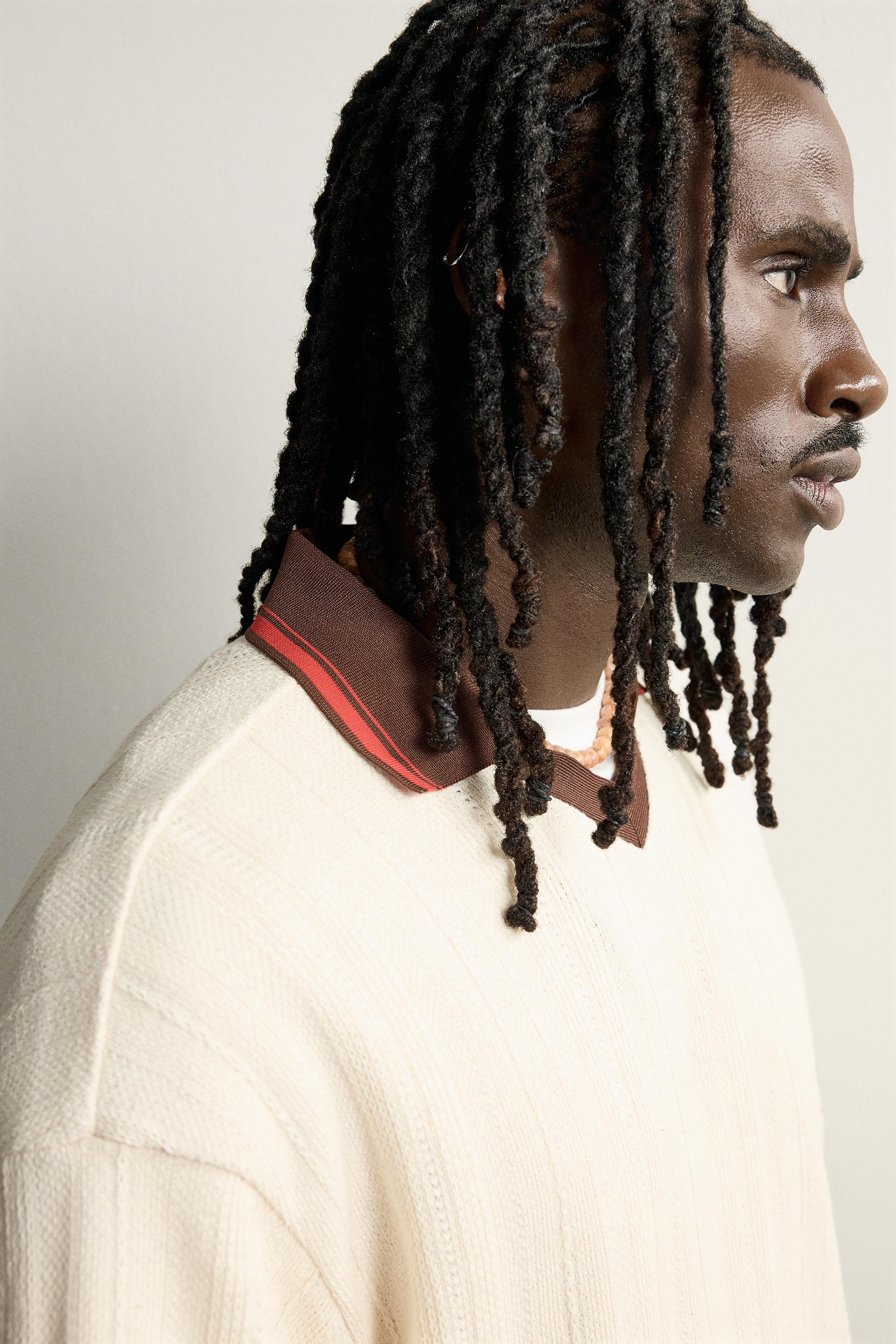EMBROIDERED STRUCTURED POLO SHIRT