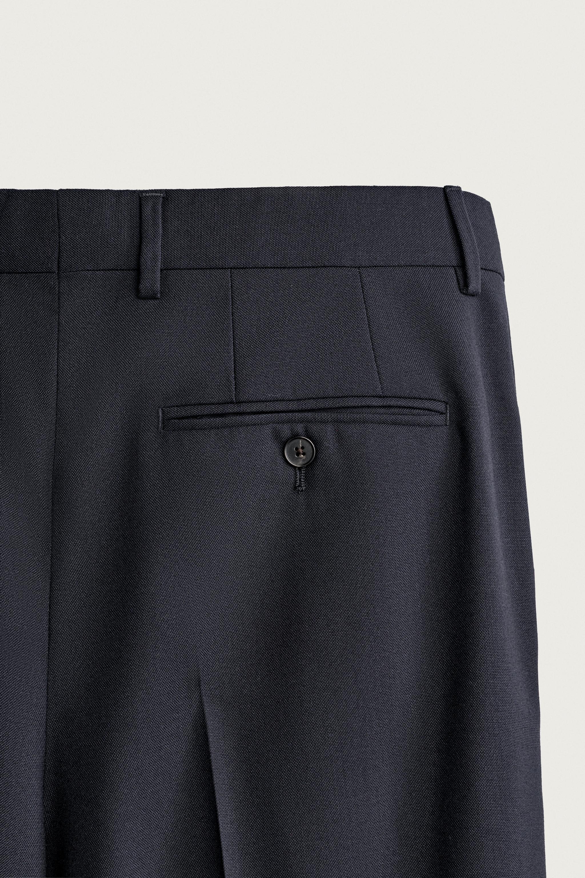 PANTALON REGULAR FIT 100% LAINE