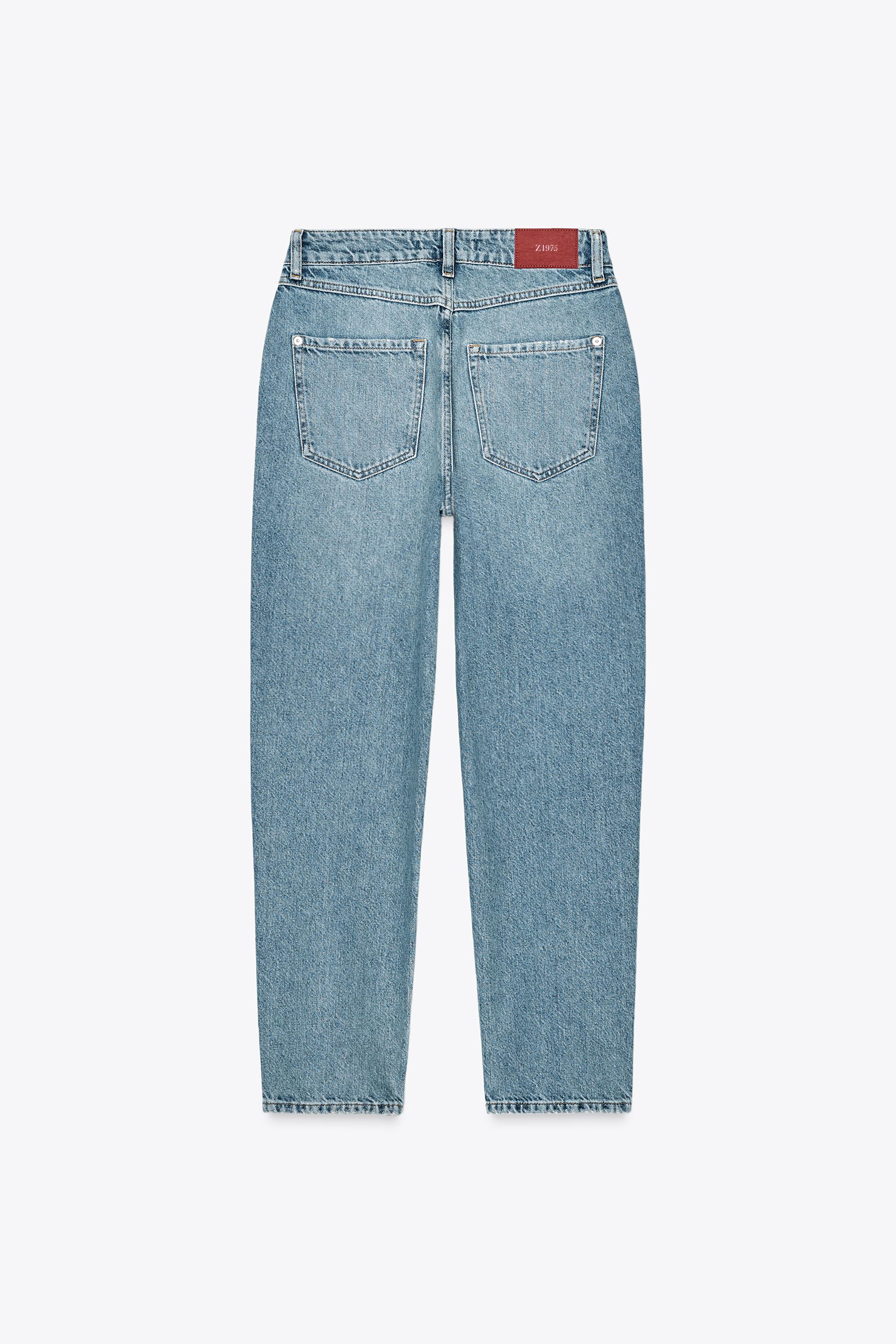 Z1975 HIGH-WAIST MOM FIT JEANS - Mid-blue | ZARA United States Z1975 HIGH-WAIST MOM FIT JEANS - Mid-blue | ZARA United States