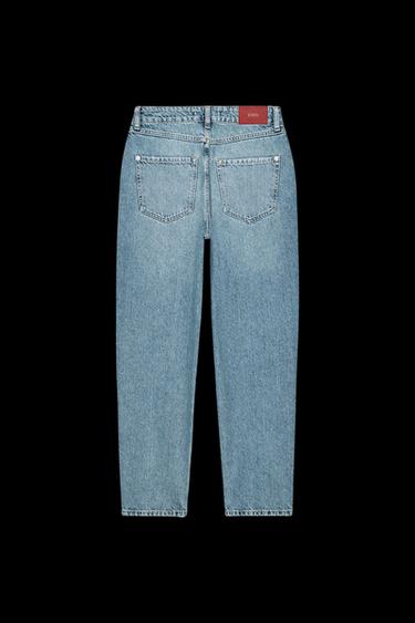 JEANS Z1975 MOM-FIT HOHER BUND - Mittelblau von Zara