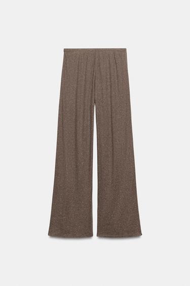 PANTALON DROIT RUSTIQUE - Marron de Zara - Image 4