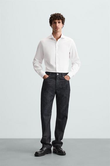 CAMISA ESTRUCTURA - Blanco de Zara - Imagen 0
