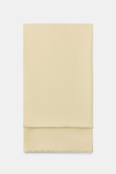 SOFT PLAIN SCARF - Light yellow by Zara