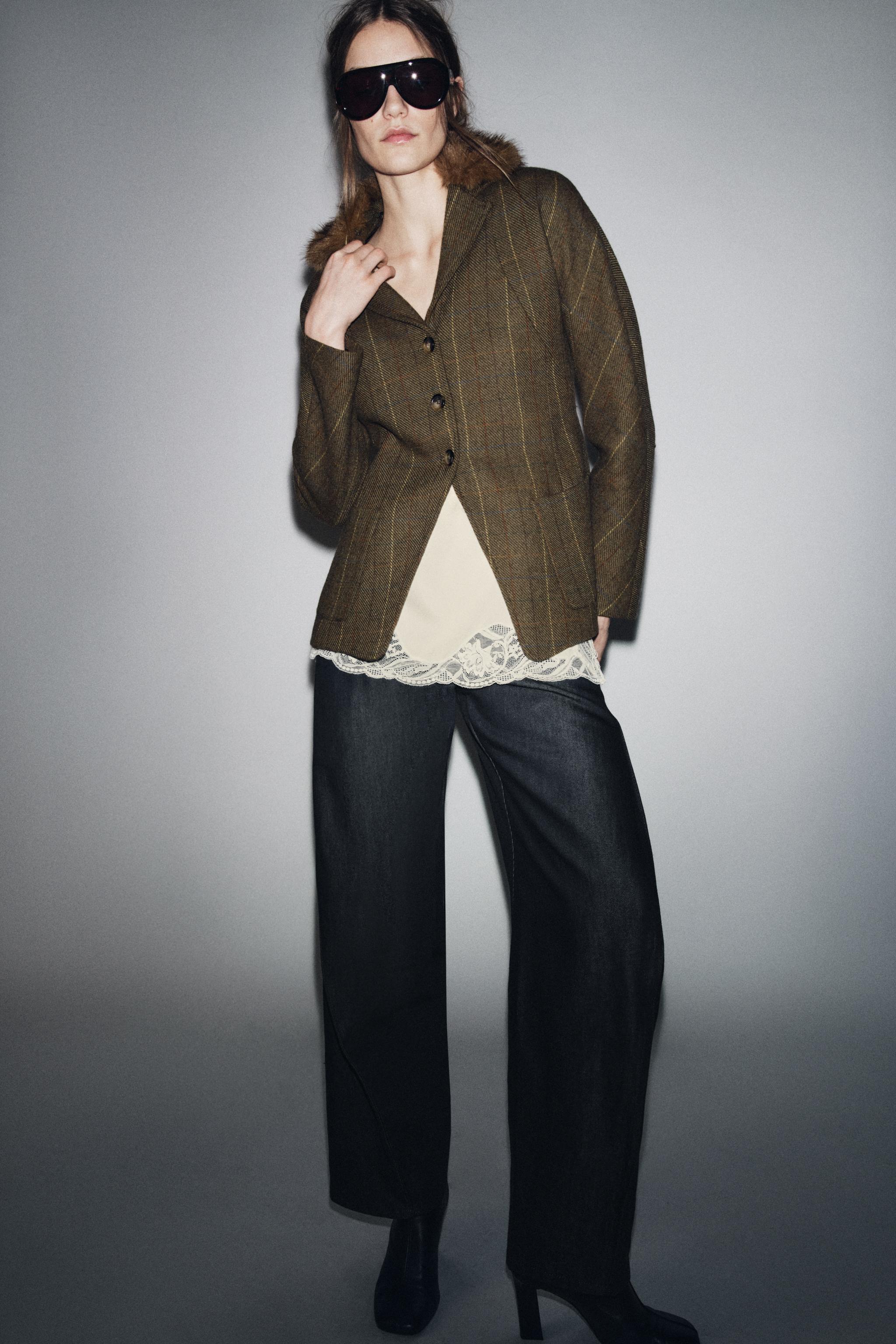 ZW COLLECTION ウールブレザー - ゴールデンブラウン | ZARA Japan / 日本 ZW COLLECTION ウールブレザー - ゴールデンブラウン | ZARA Japan / 日本