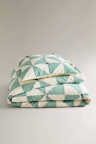 KIDS' PATCHWORK QUILT - Зелений Zara