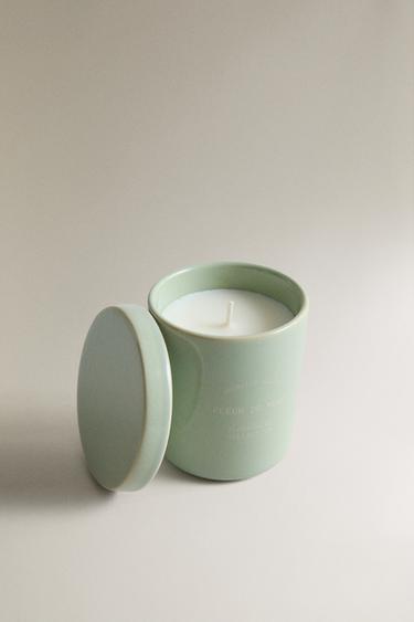 (170 G) BOUGIE PARFUMÉE FLEUR DE MUSC - Jaune moyen de Zara - Image 1