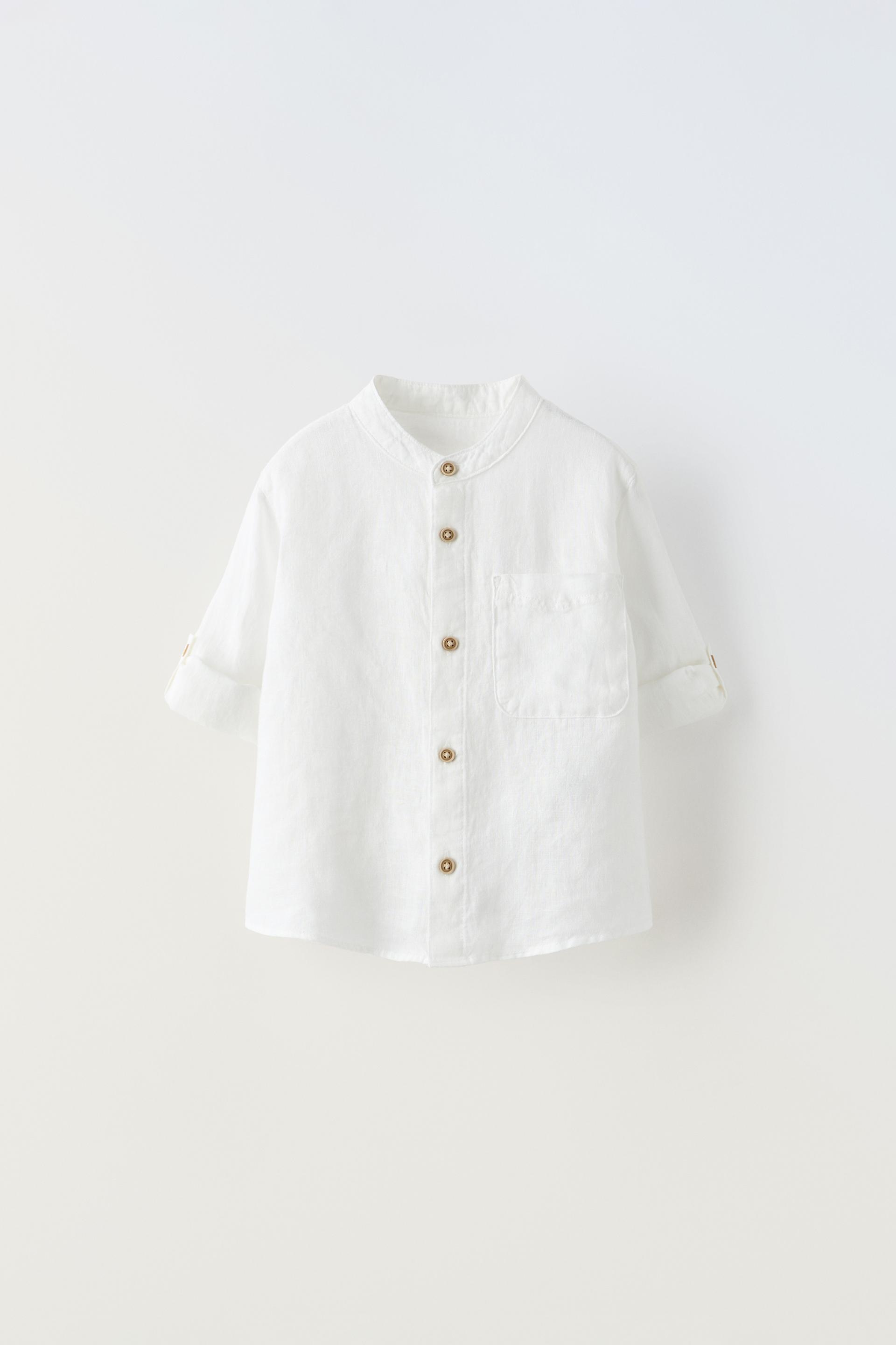 Camisa cuello mao niño zara retailer